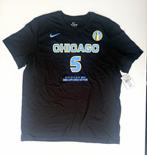 Nike Chicago Sky Angel Reese #5 WNBA T-Shirt Black Men's Size XL