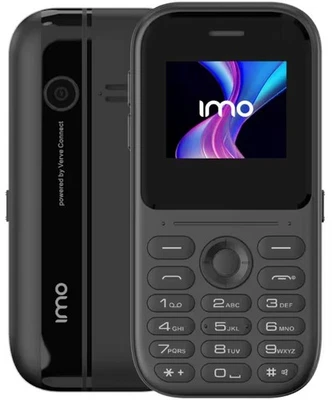 NEW IMO Dash 4G Mini 1.8'' Button Mobile Phone 128MB Unlocked Dual-SIM - Black