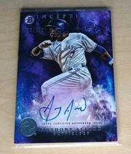 2016 Bowman Inception Anthony Alford Prospect Auto /150 Blue Jays