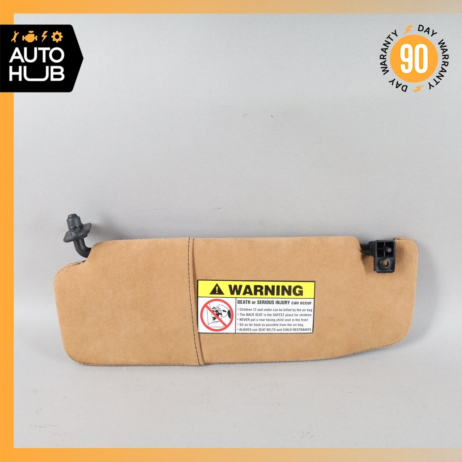02-07 Maserati M138 4200 Coupe Front Left Side Sunvisor Sun Visor Suede OEM 31k