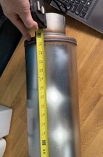 4 Inlet Outlet Stainless Diesel Muffler 24 Body 30 Overall Straight Thru New