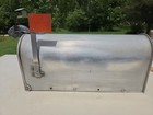 Vintage SEARS ROEBUCK Aluminum Rural MAILBOX Mid-Century Postmaster Approved — photo 5