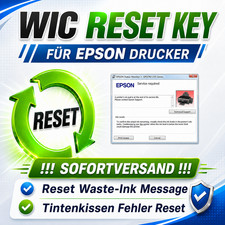WIC Reset Key Code Epson Waste Ink Counter Tintenkissen Fehler zur&uuml;cksetzen