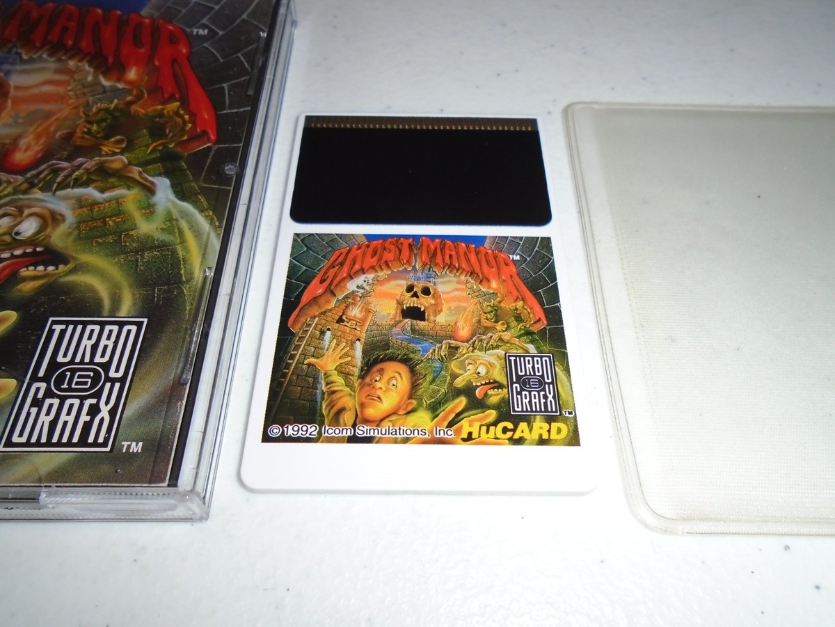 Ghost Manor game with manual sleeve USA ☆☆ Authentic (NEC TurboGrafx-16)