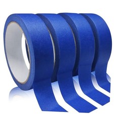 4 Rolls Premium Painters Tape, Blue Tape, Masking Tape, 4 Rolls, 0.94IN X 22YD
