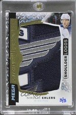 2015 Premier Mega Shoulder Logos 3/3 Nikolaj Ehlers #PMP-NE Rookie Patch RC 0c3