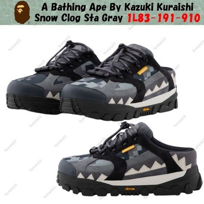 A Bathing Ape By Kazuki Kuraishi Snow Clog Sta Gray 1L83-191-910 Herren Gr.