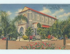 Unused Linen CHURCH SCENE Orlando Florida FL L4611 Unused Linen CHURCH SCENE Orlando Florida FL L4611