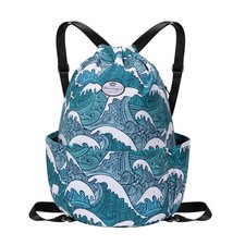 Drawstring Backpack Bag 31.5x16x47.5cm Lightweight Gym Sackpack - Perfect