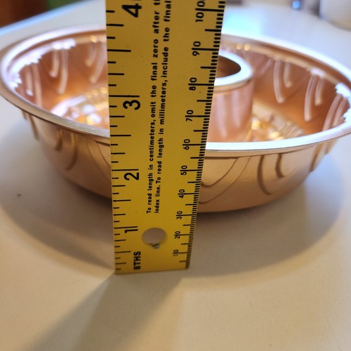 2 Aluminum Jello Salad Molds Copper Color 8 1/2 in Diameter Vtg GrannyCore - Picture 5 of 9