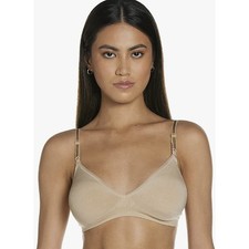 Hanes Women's Large Nude Heather Ultimate Wireless Comfy Support Bra OS1-10