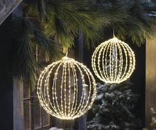 LED Kugel Leuchtdeko Innen & Außen Ø 40 cm Outdoor Garten Weihnachts Deko Kugel