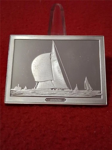 SHIPS' AHOY Intrepid 3.125 Troy Oz Sterling Silver Proof                  #T0851