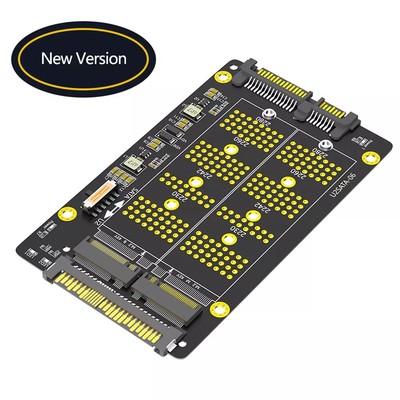 Neu 2 in 1 M.2 NGFF NVME PCI-E SSD zu U.2 SFF-8639 M.2 NGFF SATA SSD zu SATA