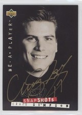 1994-95 Upper Deck Be a Player Signatures Snapshots Craig Simpson #122 Auto 09wc