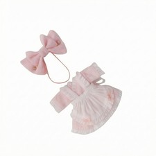 Puppenmaidkleid Puff&auml;rmel Puppenr&uuml;schenkleid Sch&uuml;rzenoptik