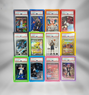 PSA Graded Card Slab Bumper Guard Protector Skin TPU - 15 Colors - STACKABLE