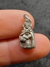  Small Old Vintage Sterling Silver Welsh Woman Lady Charm - Ye Old Worlde 