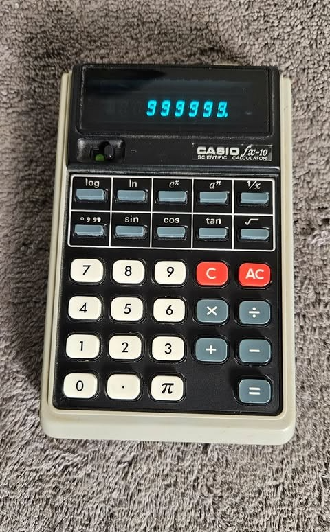 Rare Vintage Casio Fx-10 Scientific Calculator Parts or Repair