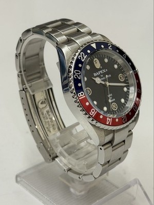 A BATHING APE BAPEX TYPE 1 Automatic Date “Pepsi” Red Blue Men's