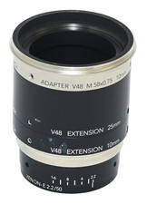 Schneider-Kreuznach XENON-E 2.2/50 Extension 25mm+10mm Adapter V48 M 58x0.75 10m