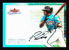 2001 Fleer Premium #NNO Pablo Ozuna AUTO Autographics Florida Marlins