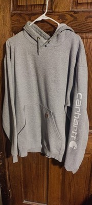 Carhart pullover hoodie gray preowned size 2xl