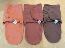 Comfy Cubs Easy Swaddle Blankets 0-3M Set of 3 NWOT Pink Purple Sleep Sacks