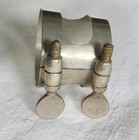 Vintage Nickle Silver Ligature & Cap for Tenor Sax Hard Rubber Mouthpiece  — photo 10