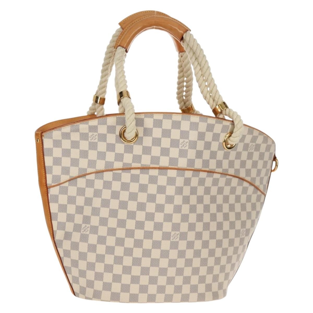 LOUIS VUITTON Damier Azur Pombronn PM Shoulder Bag N48057 LV Auth