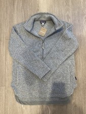 NWT Patagonia Women s Better Sweater Fleece Quarter Zip Jacket Grey Small