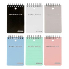 BAZIC 100 Ct. 3" X 5" Top Bound Poly Spiral Memo Books, pack of 24
