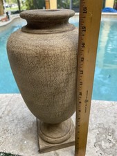 Gold Composite round Urn 16 inch tall