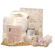 Get Well Soon Gifts for Women, Care Package Gift Feel Better Basket Warm After