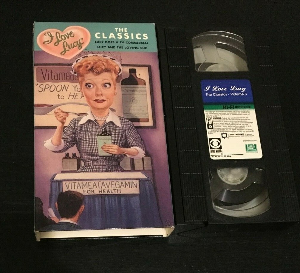 I Love Lucy VHS Lucy Does A Commercial vitameatavegamin Lucille