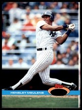 1991 Stadium #503 Hensley Meulens Yankees OVERSIZE No Gold Error SET BREAK RARE!