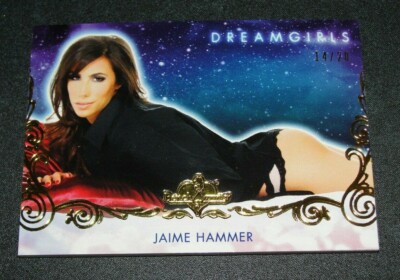 2017 Benchwarmer JAIME HAMMER Dreamgirls #42 Gold Foil Variant/20 PLAYBOY Sexy