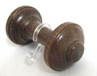 1 StüCk Raffhalter Holz Nussbaum Ca.7,5 Cm