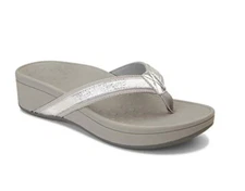 Authentic VIONIC Pacific Hightide Metallic Silver Womens Platform Sandal TVW4895
