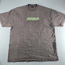 VINTAGE Y2K Rollin Hard T-Shirt Adult XL Brown Green Mary Jane Low Rider 90s