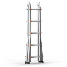 Telescoping Ladder A Frame 19 FT Extension Multi-Function for Homework