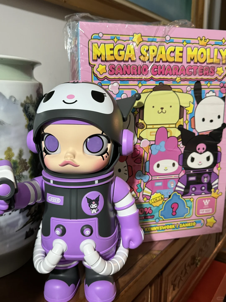 その他 MEGA SPACE MOLLY SANRIO kuromi 400% OMGGG FINALLY unboxing the Mega Space Molly Kuromi 400