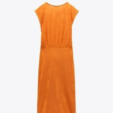 ZARA LONG JACQUARD DRESS SIZE L 5039 063 615