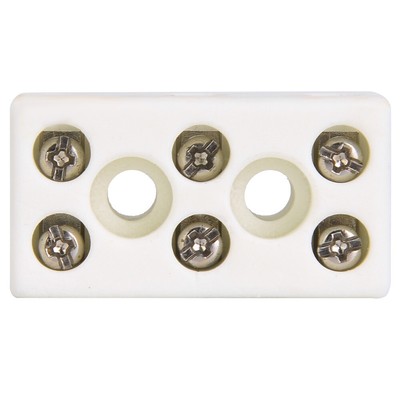 10pcs 3 Way Ceramic Terminal Block Hochtemperaturbeständiger Drahtverbinder Für