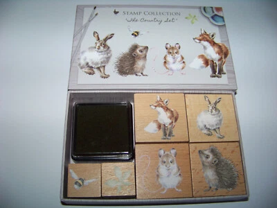 Wrendale Stamp Collection Stempel Country Set 6 Stempel mit süßen Motiven