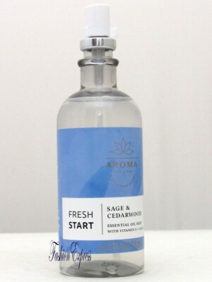 BATH & BODY WORKS FRESH START SAGE & CEDARWOOD ESSENTIAL OIL MIST 5.3 FL OZ