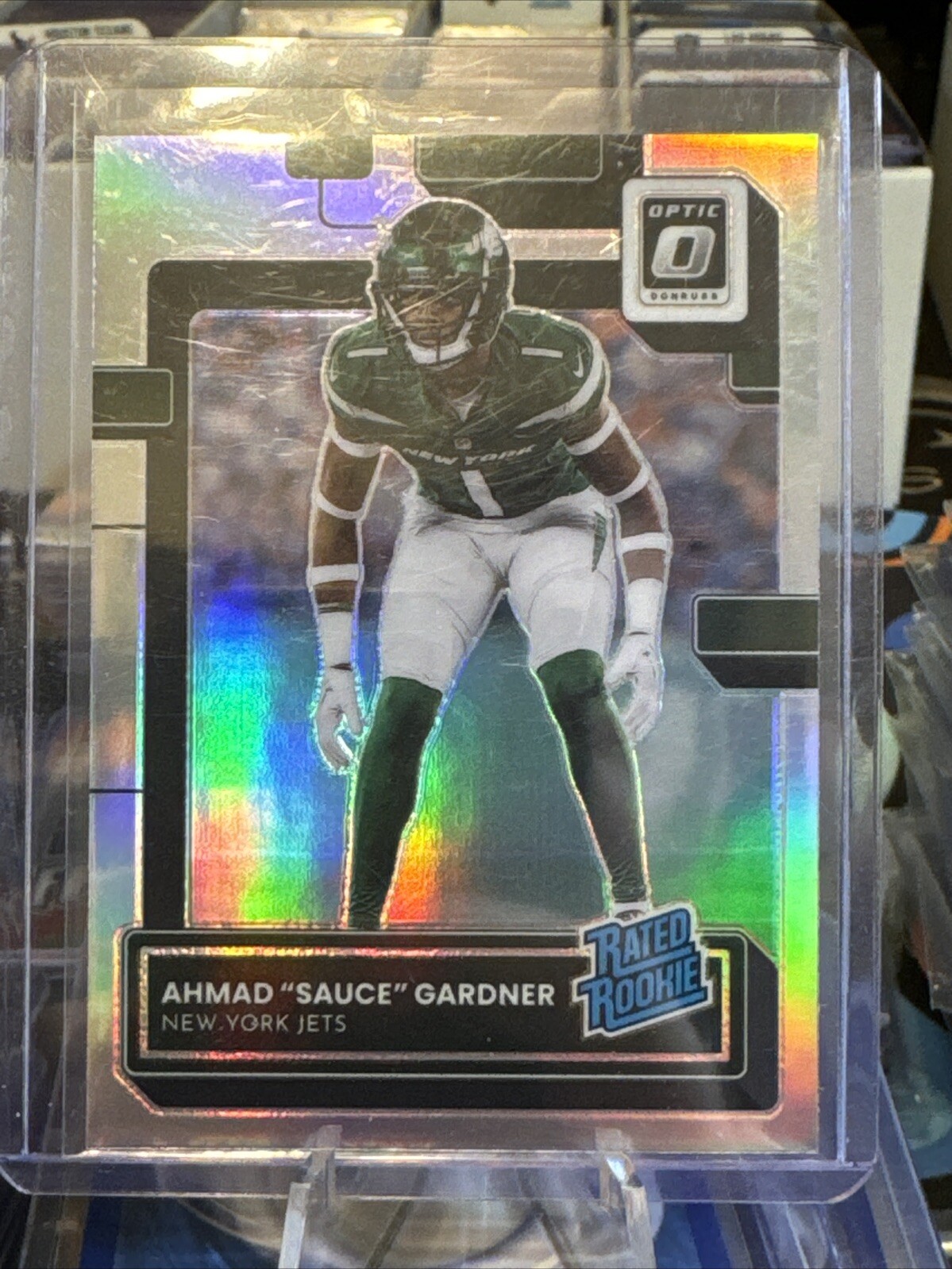 AHMED "Sauce" GARDNER 2022 Donruss Optic RATED ROOKIE Holo Silver #228 NY JETS