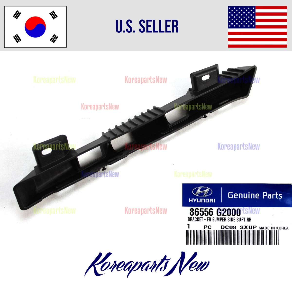 FRONT Bumper Bracket Retainer Right Passenger 86556G2000 Hyundai 