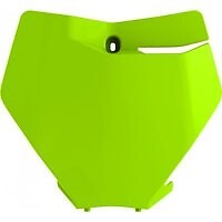 Plastron KTM SX et SX-F 2019-2022 jaune fluo pour plaque numero avant