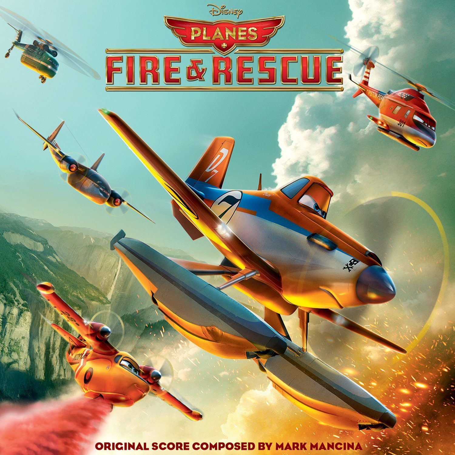 Planes: Fire & Rescue [Originale Score] Mark Mancina (CD,Jul-2014,Disney) Nuovo